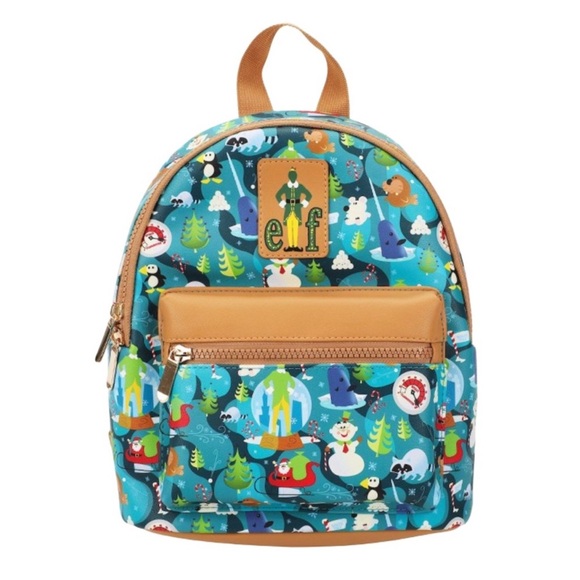 Bioworld Other - Bioworld Elf Movie Illustrated North Pole Pattern Mini Backpack